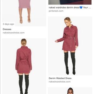 Naked wardrobe denim dress